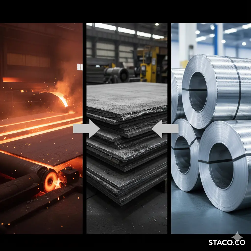 تفاوت ورق گرم (ورق سیاه) و ورق سرد (ورق روغنی)